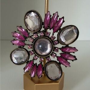 Pink Floral Brooch